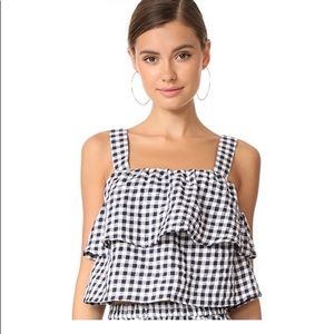 Madewell Gingham Tier Top Small